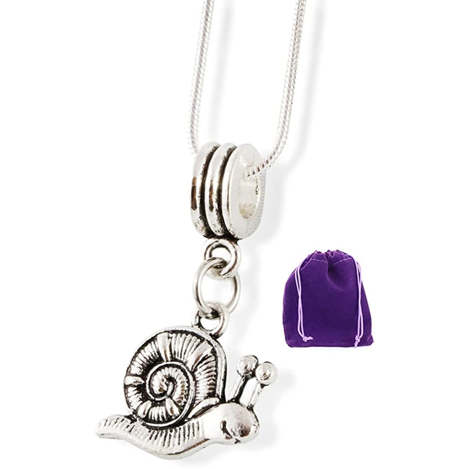 & Other Stories Snail with Shell and Eyes Snake Chain Necklace Size ONE SIZE - 1 Thumbnail