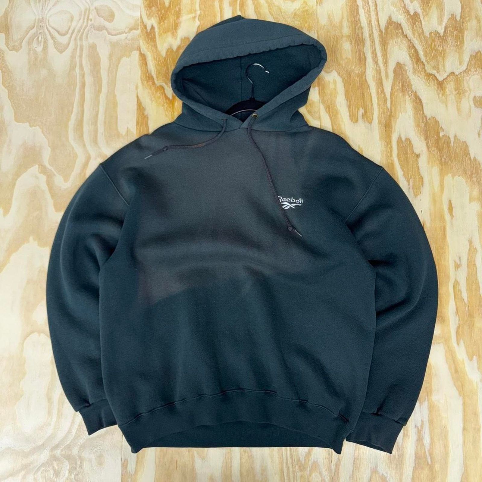 Reebok Large - Vintage y2k reebok essential green hoodie sweatshirt Size US L / EU 52-54 / 3 - 1 Thumbnail