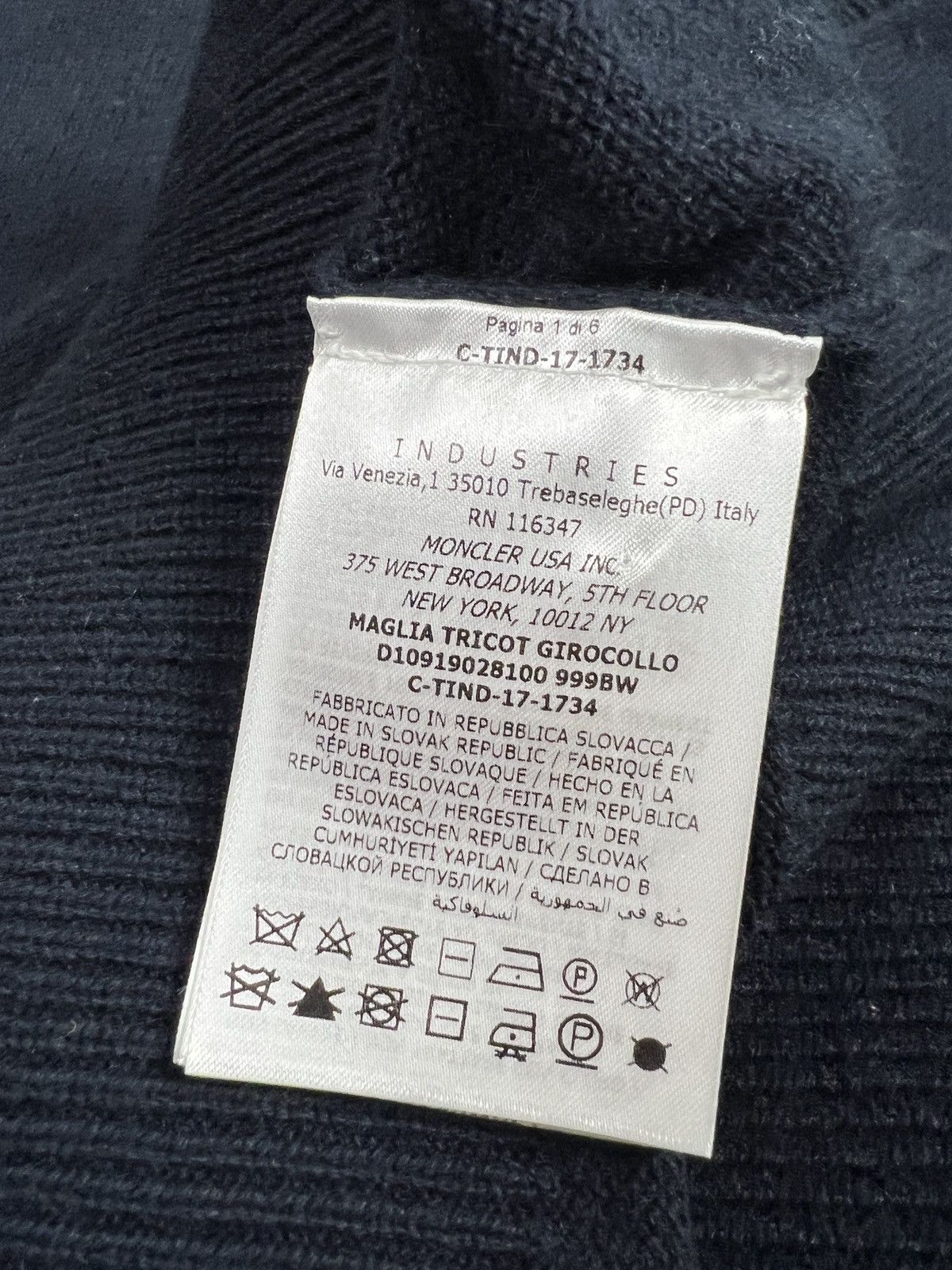 Moncler MONCLER Pullover Sweater Knitwear cashmere Dark Blue Sz XXL Size US XXL / EU 58 / 5 - 18 Thumbnail