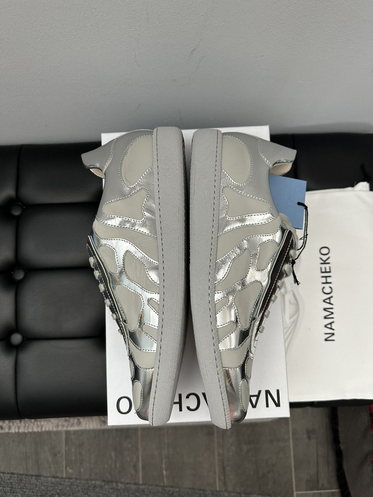 Namacheko Namacheko AW22 Murabi GAT Sneakers Silver Size US 10 / EU 43 - 4 Thumbnail