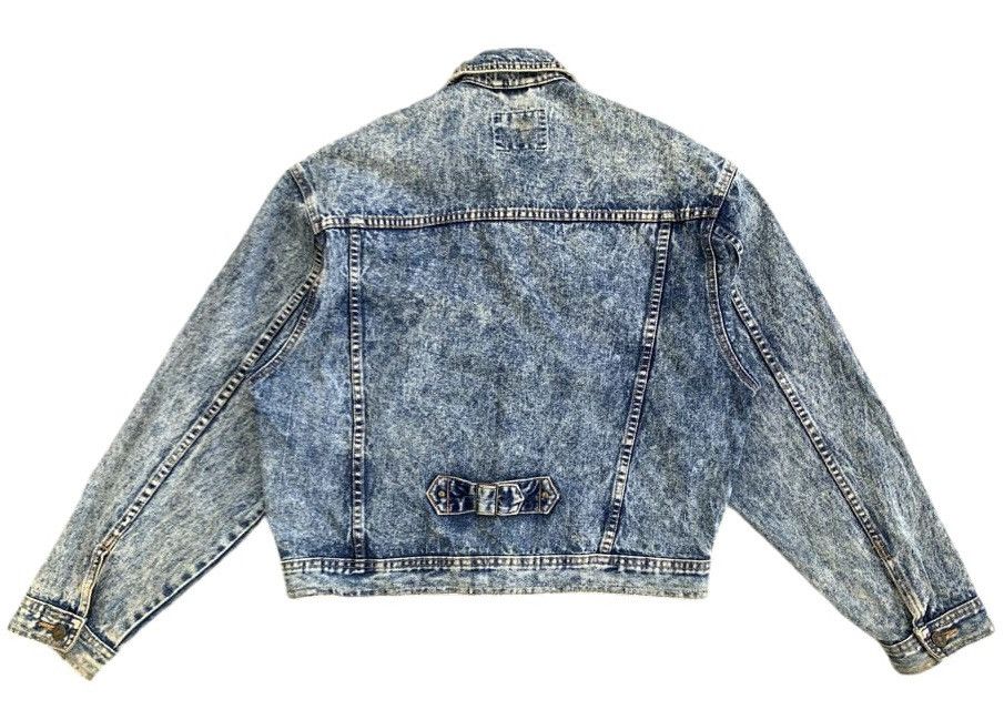 Vintage Classic Western Trucker Jacket With Back Buckle Size US L / EU 52-54 / 3 - 2 Thumbnail