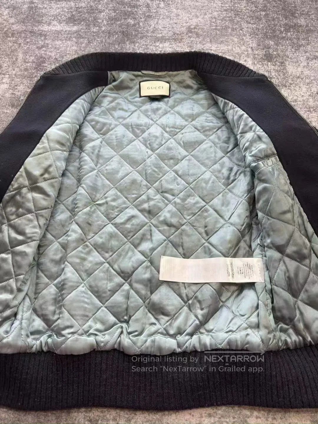 Gucci gucci floral embroidered leather sleeve jacket. Size US L / EU 52-54 / 3 - 6 Thumbnail