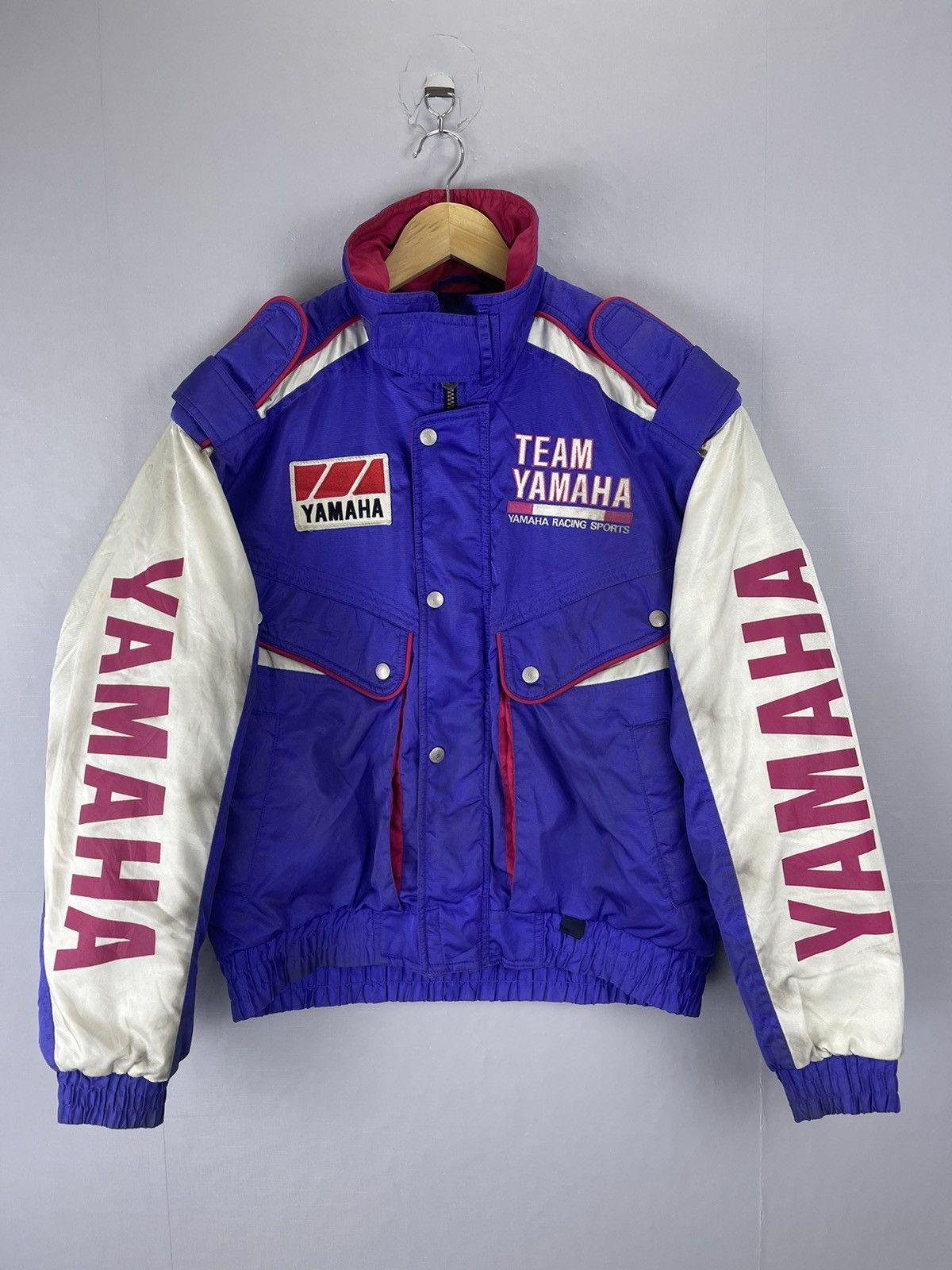 Yamaha VINTAGE TEAM YAMAHA Racing Sport Full Printed Biker Jacket Size US L / EU 52-54 / 3 - 1 Thumbnail