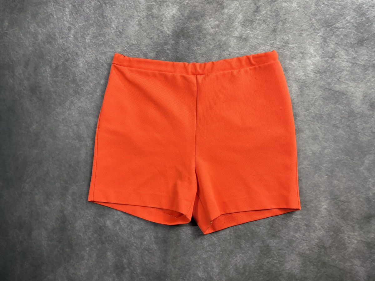 Vintage 1970s Polyester Shorts Vintage TanJay Canada Booty Shorts Size 34" / US 12 / IT 48 - 9 Thumbnail