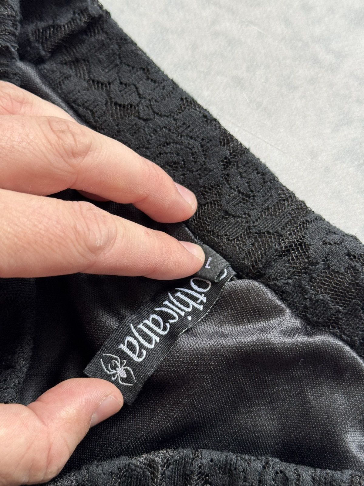 Designer × Hysteric Glamour × Vintage Gothicana skirt black Avant Garde wmns Size 26" / US 2 / IT 38 - 4 Thumbnail