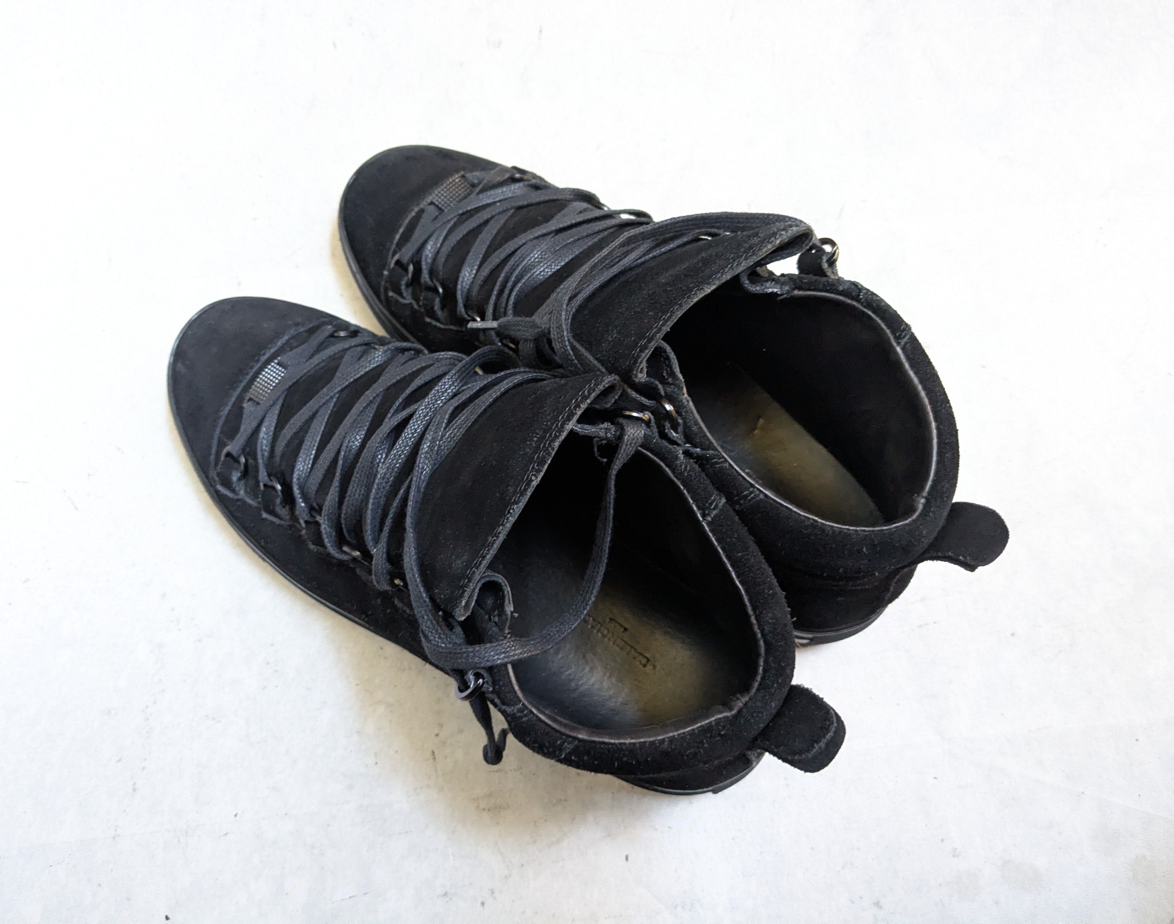Balenciaga Balenciaga Arena Sneakers Black 10 High Tops Leather Suede Size US 10 / EU 43 - 14 Thumbnail
