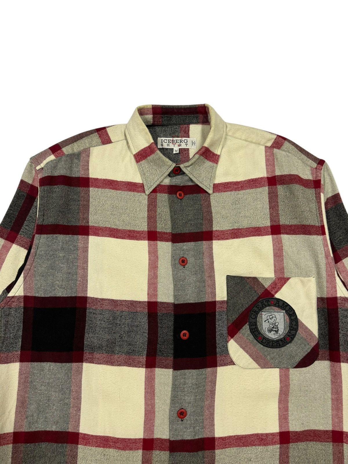 Iceberg × Vintage Iceberg X Peanuts United Feature Syndicate Tartan Flannel Size US M / EU 48-50 / 2 - 3 Thumbnail