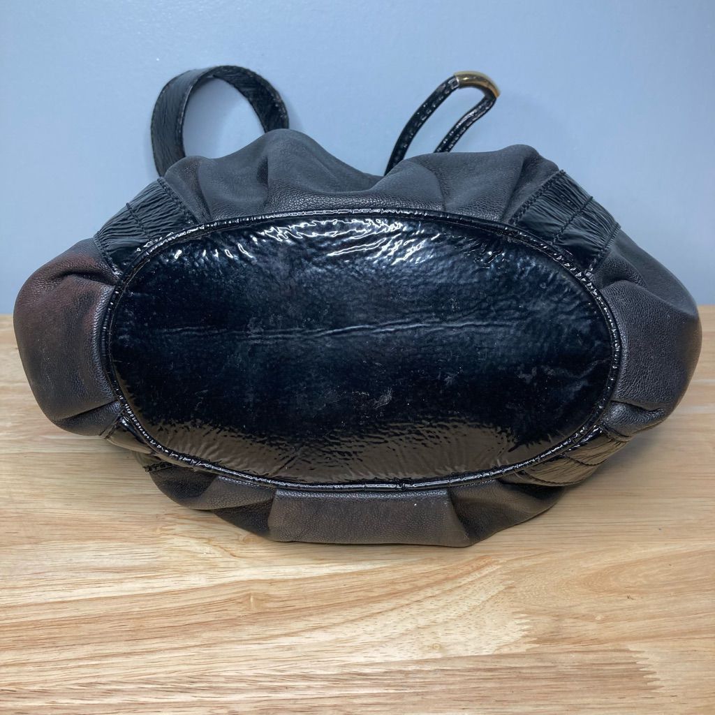 Michael Kors Michael Kors, Mixed Leather Drawstring Hobo Bucket Shoulder Bag Size ONE SIZE - 7 Thumbnail