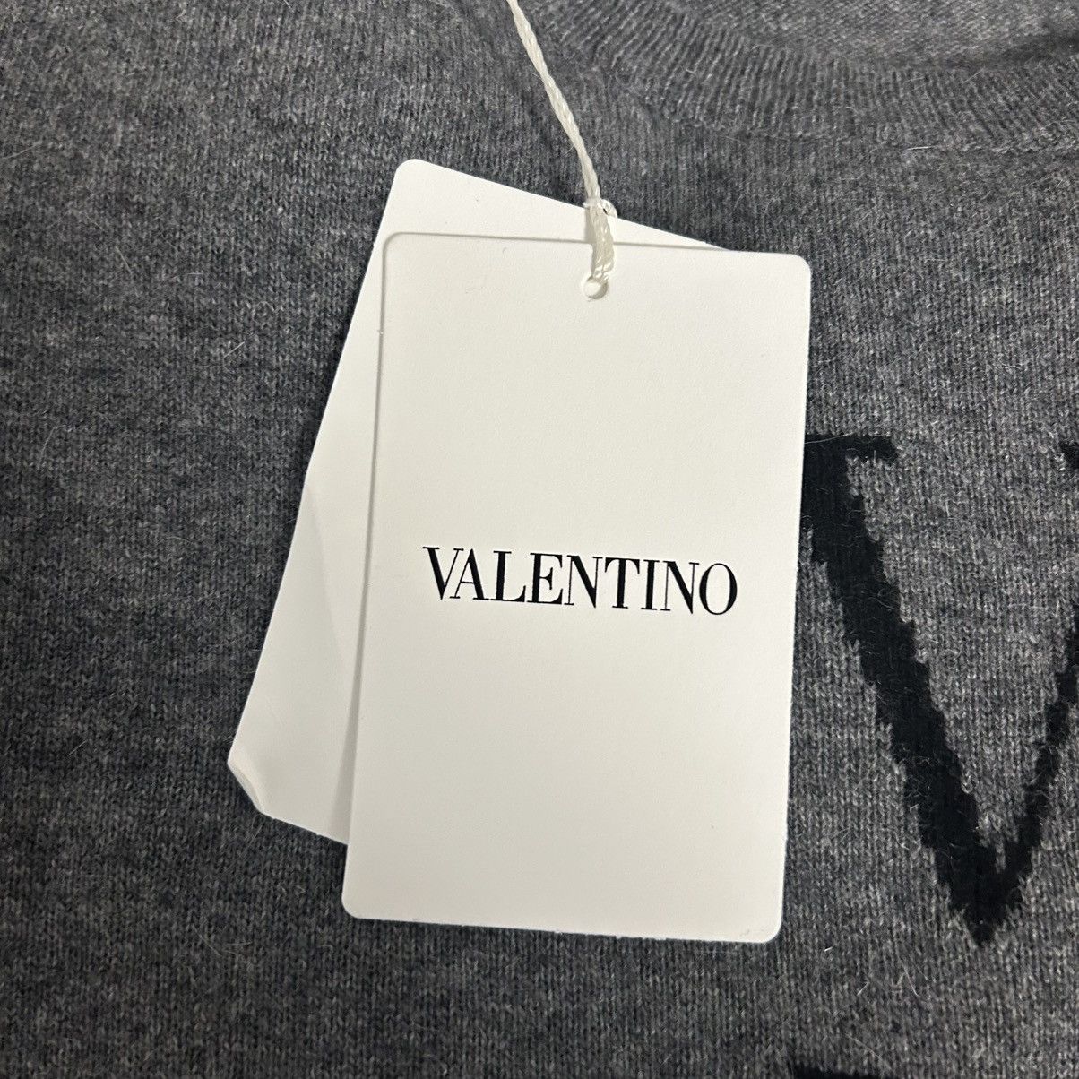 Valentino New Valentino Logo Knit Wool Blend Sweater Size 52 Size US L / EU 52-54 / 3 - 3 Thumbnail