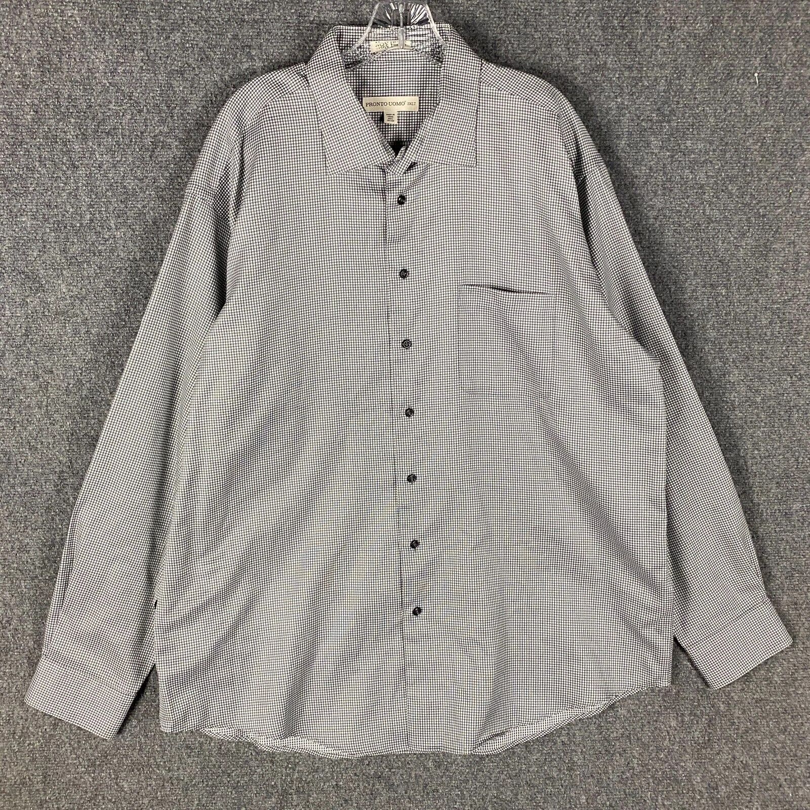 Pronto Uomo Pronto Uomo Button Up Shirt Men's 2XLT Tall Long Sleeve ...