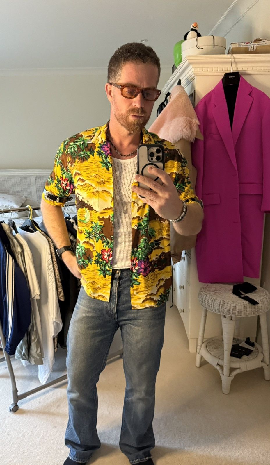 Dsquared2 SS18 Dsquared2 leather strap buckle Hawaiian floral shirt Size US M / EU 48-50 / 2 - 3 Thumbnail
