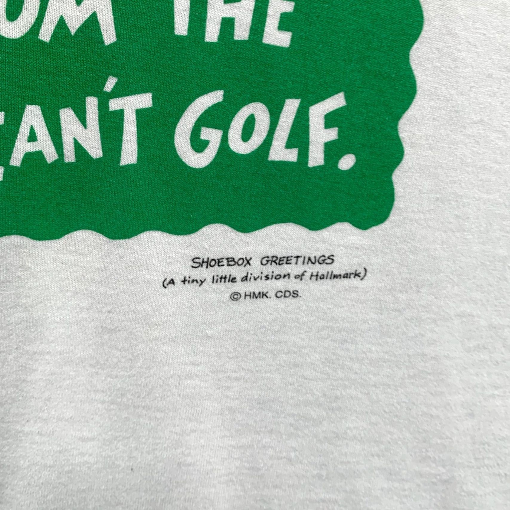 Vintage VINTAGE 90s Funny Golf Quote Shirt Mens XL White Shoebox Greetings Size US XL / EU 56 / 4 - 5 Thumbnail