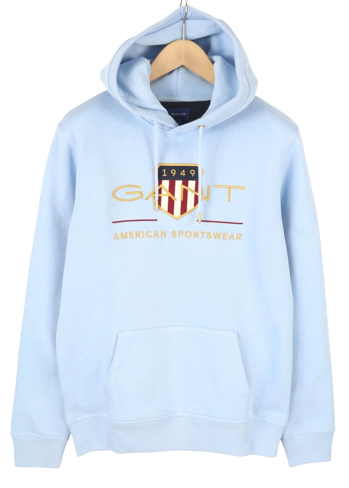 Gant ARCHIVE SHIELD M Capri Blue Logo Hoodie 87238 Size US M / EU 48-50 / 2 - 1 Thumbnail