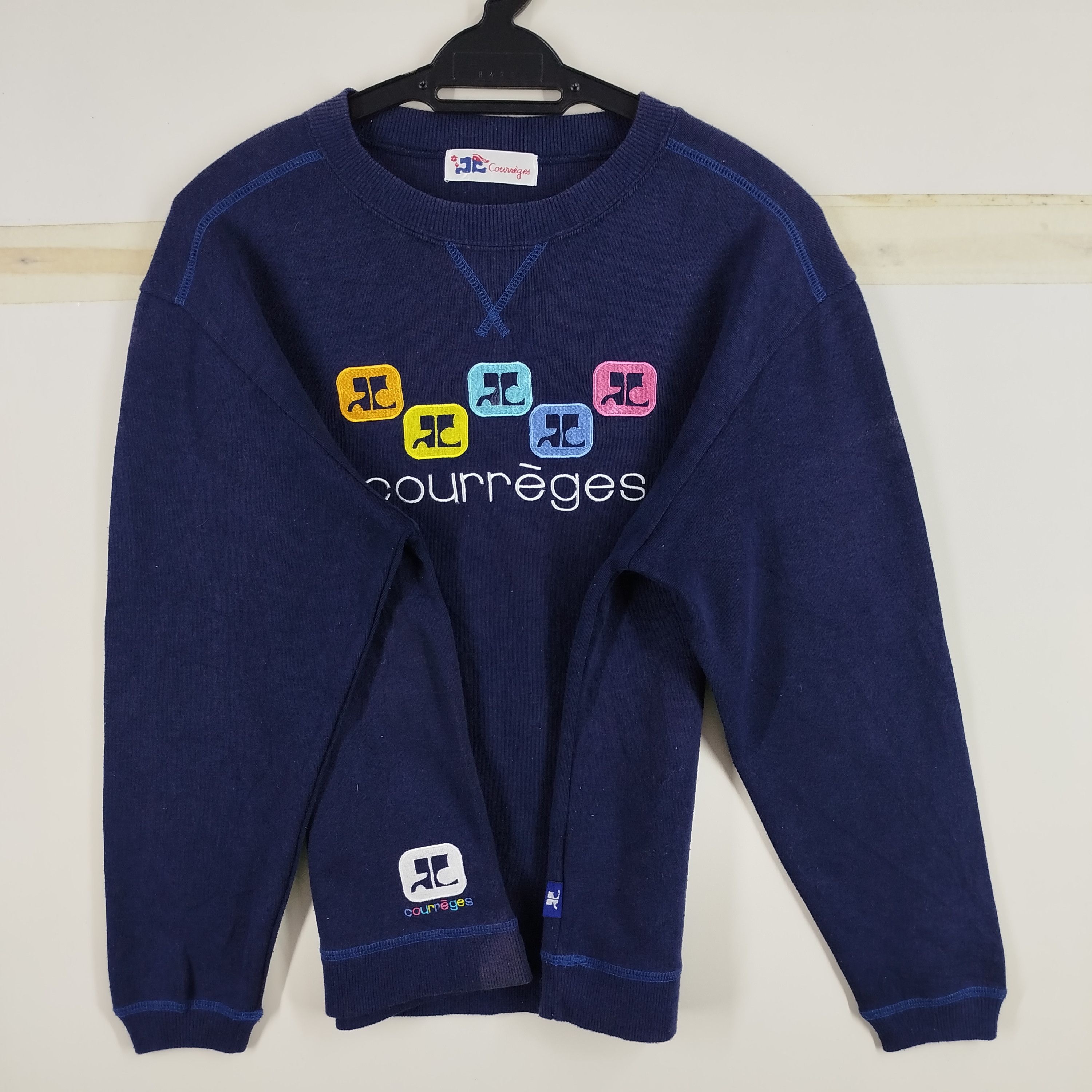 Courreges × Designer Courreges Embroidery Logo Big Spell Out Size S / US 4 / IT 40 - 3 Thumbnail
