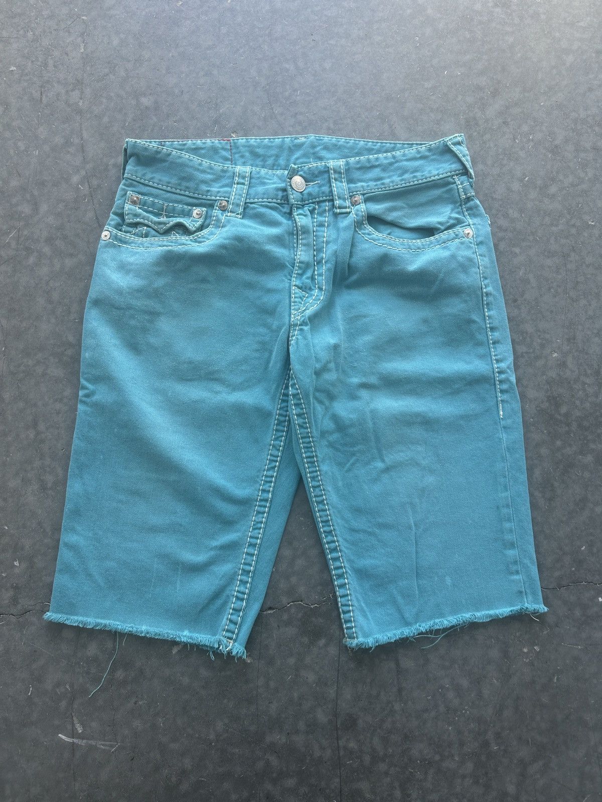 True Religion × Vintage Vintage Y2K True Religion Cut Off Shorts Size US 33 - 3 Thumbnail