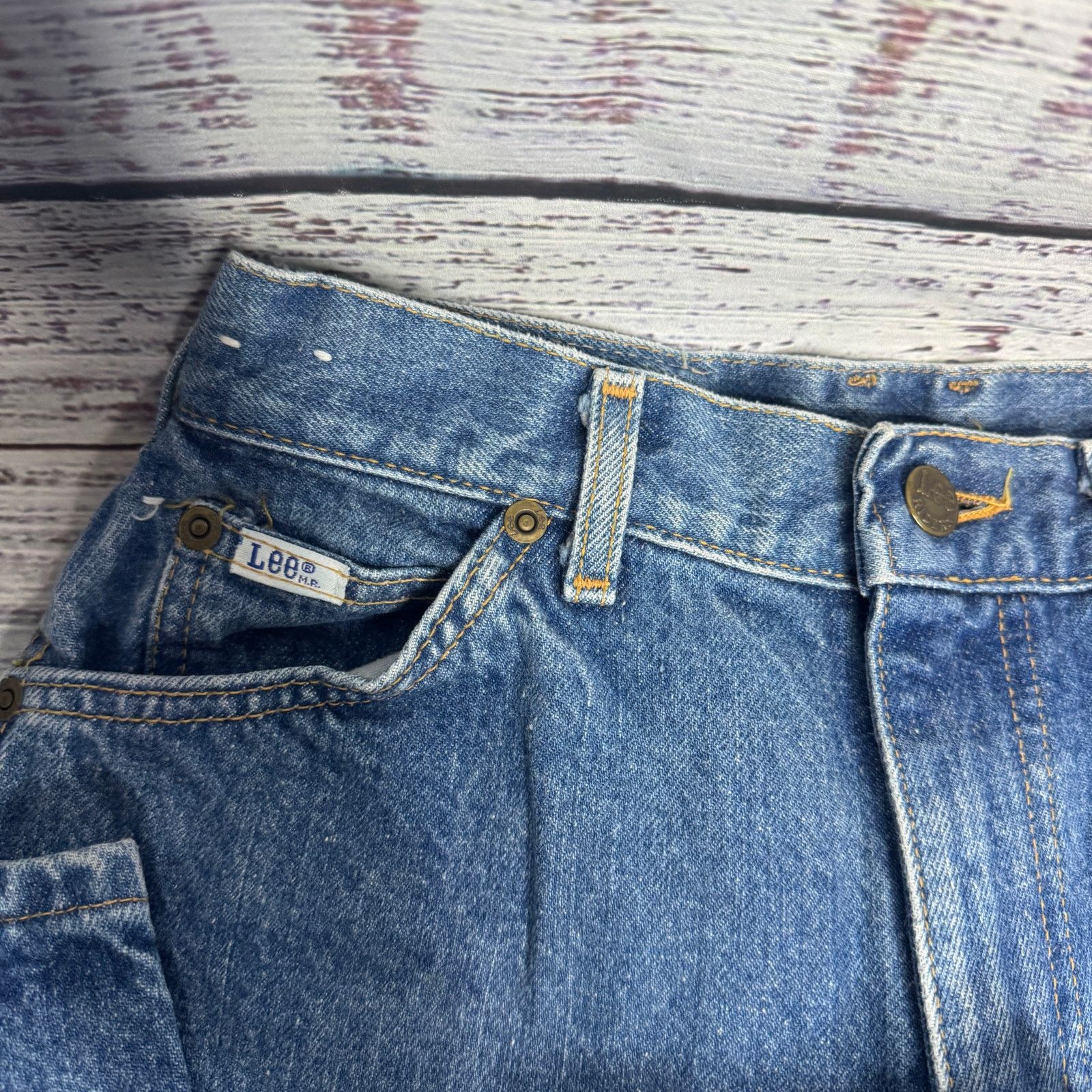 Lee Lee Vintage Tapered Leg Jeans Western High Rise 26 Size 26" / US 2 / IT 38 - 2 Thumbnail