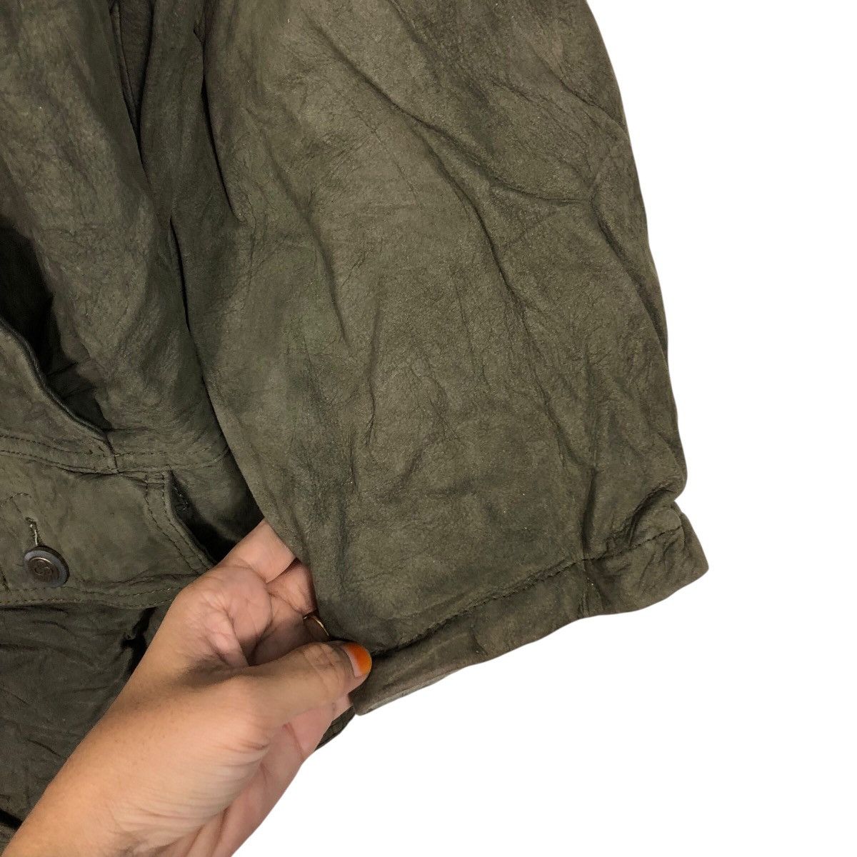 Japanese Brand 📌Vintage Work Leather Jacket Unbranded Issey Miyake Size US M / EU 48-50 / 2 - 16 Thumbnail