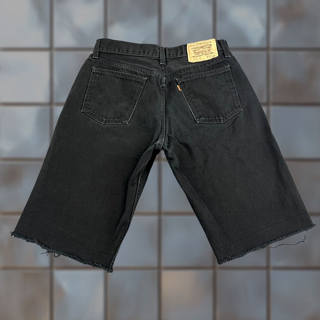 Levi's VINTAGE Levi's 618 Mens Shorts W30 Dark Wash Black 80s UK Made Orange Tab Shorts Mens Regular Dark Denim Casual Travel Workwear 90s? Size US 30 / EU 46 - 1 Thumbnail