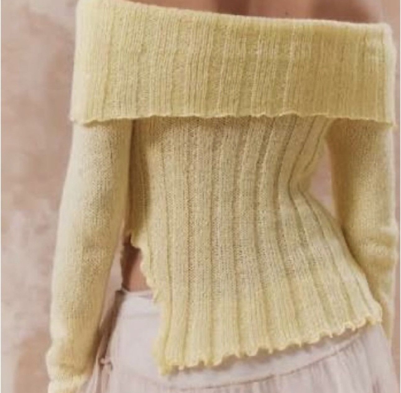 Other Off the Shoulder Bow Sweater Size XS / US 0-2 / IT 36-38 - 4 Thumbnail