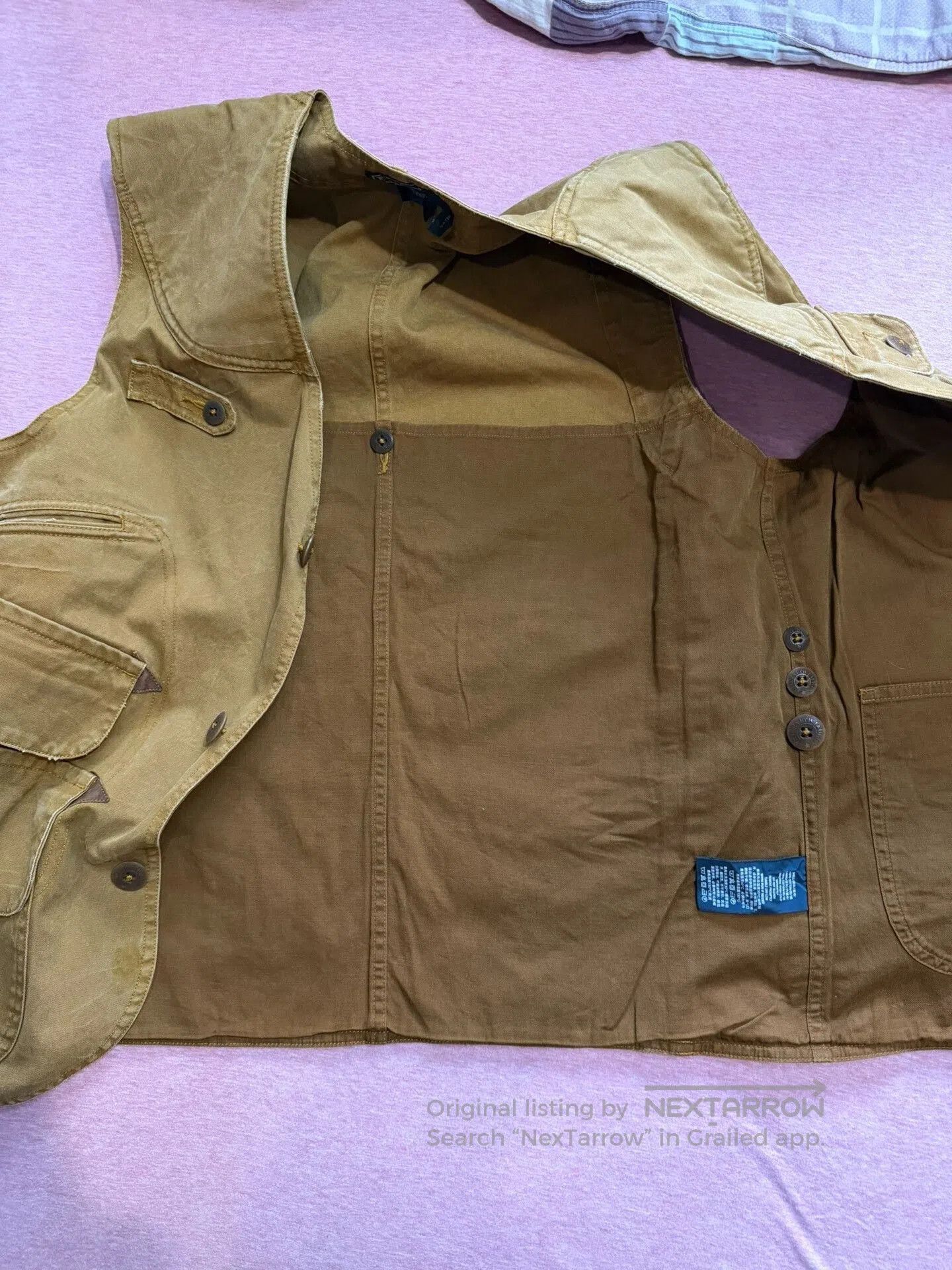 Polo Ralph Lauren Polo Old Blue Label Thick Canvas Washed Vest. Size US M / EU 48-50 / 2 - 5 Thumbnail