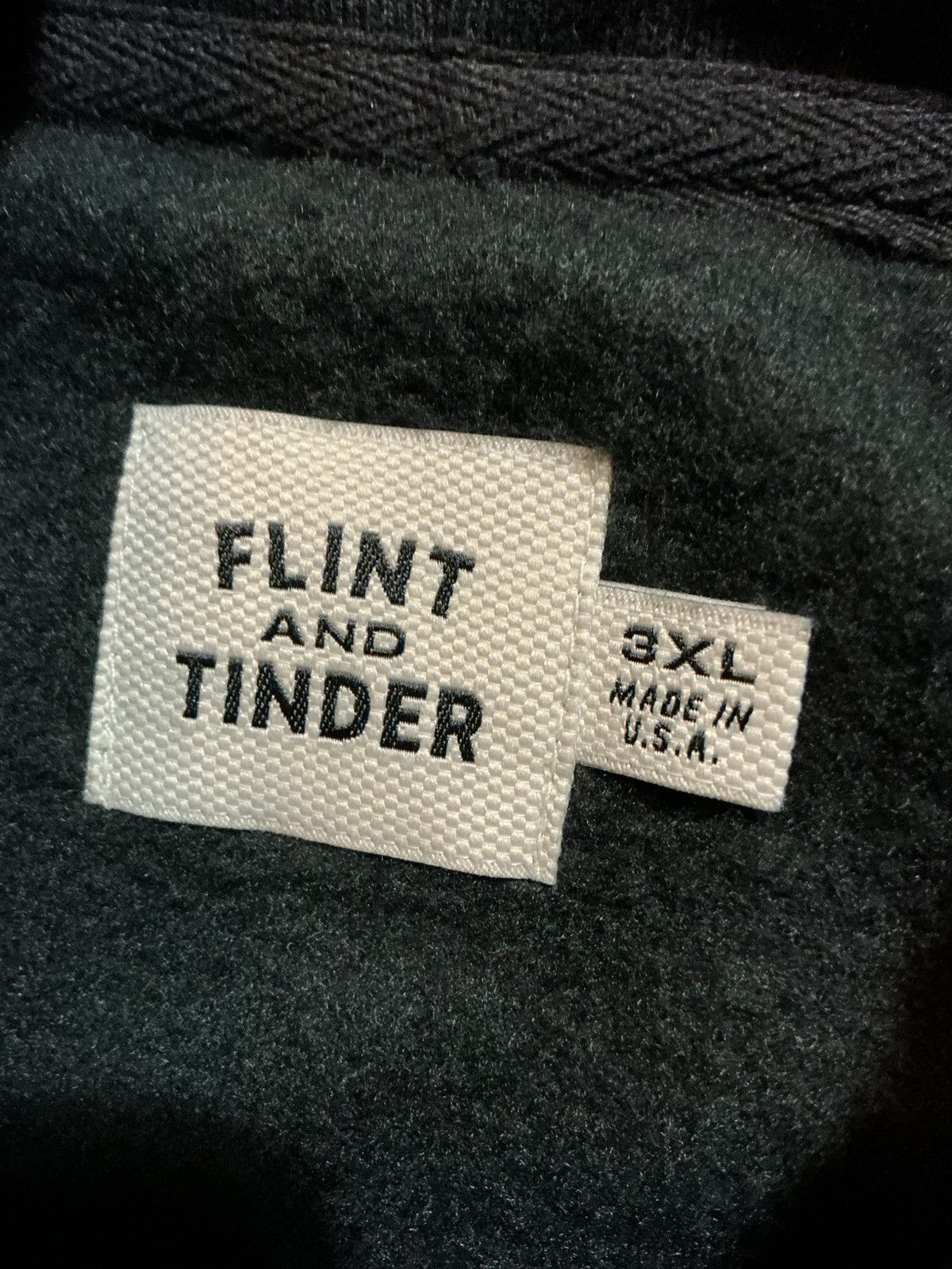 Flint And Tinder Flint And Tinder Made In USA Black Blank Pullover Hoodie Size US XXL / EU 58 / 5 - 5 Thumbnail
