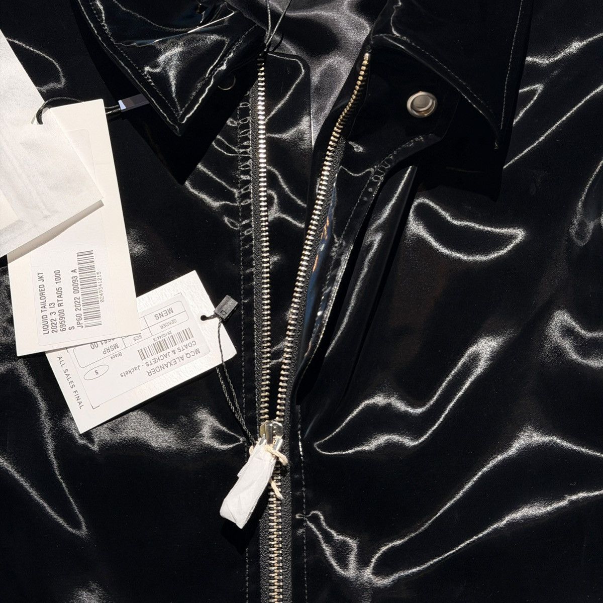 Alexander McQueen glossy nylon zippered jacket Size US S / EU 44-46 / 1 - 3 Thumbnail