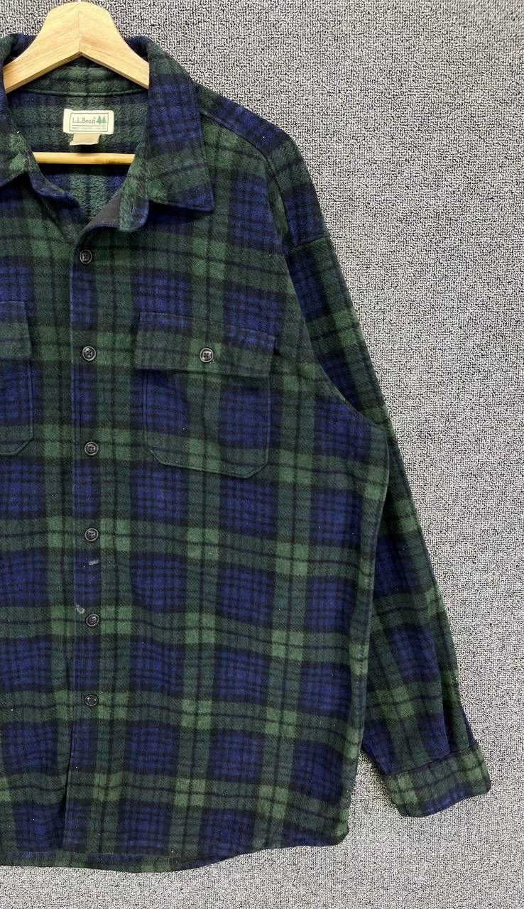 Flannel Vintage L.L. Bean Shadows Plaid Shirts Button Up Flannel Size US L / EU 52-54 / 3 - 3 Thumbnail