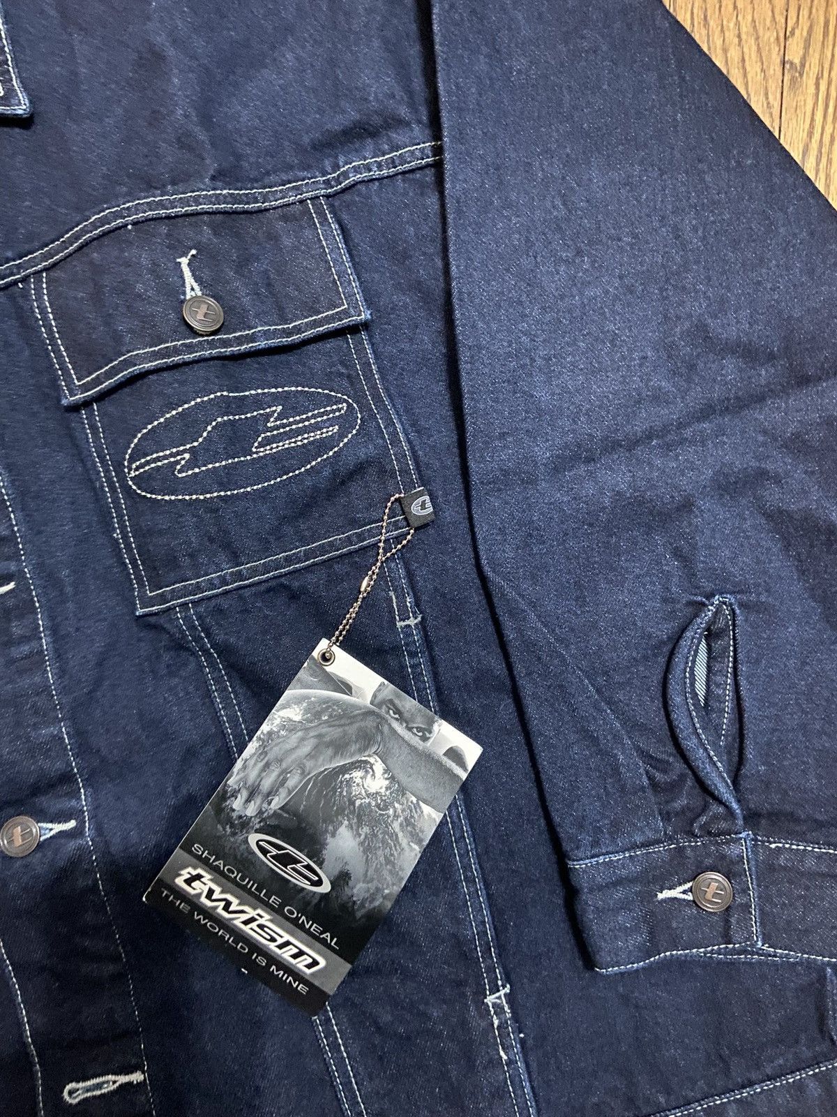 Vintage Vintage shaq twism y2k denim jacket Size US XL / EU 56 / 4 - 3 Thumbnail