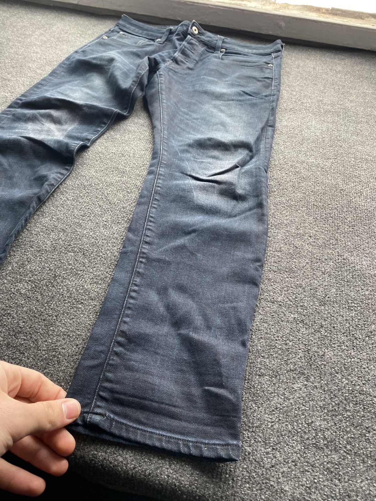 G-Star 🔥Opium Punk G Star dark washed blue jeans 3301 slim y2k goth Size US 34 / EU 50 - 5 Thumbnail