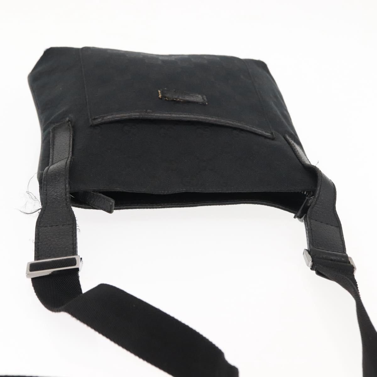 Gucci GUCCI GG Canvas Shoulder Bag Black Silver Size ONE SIZE - 6 Thumbnail