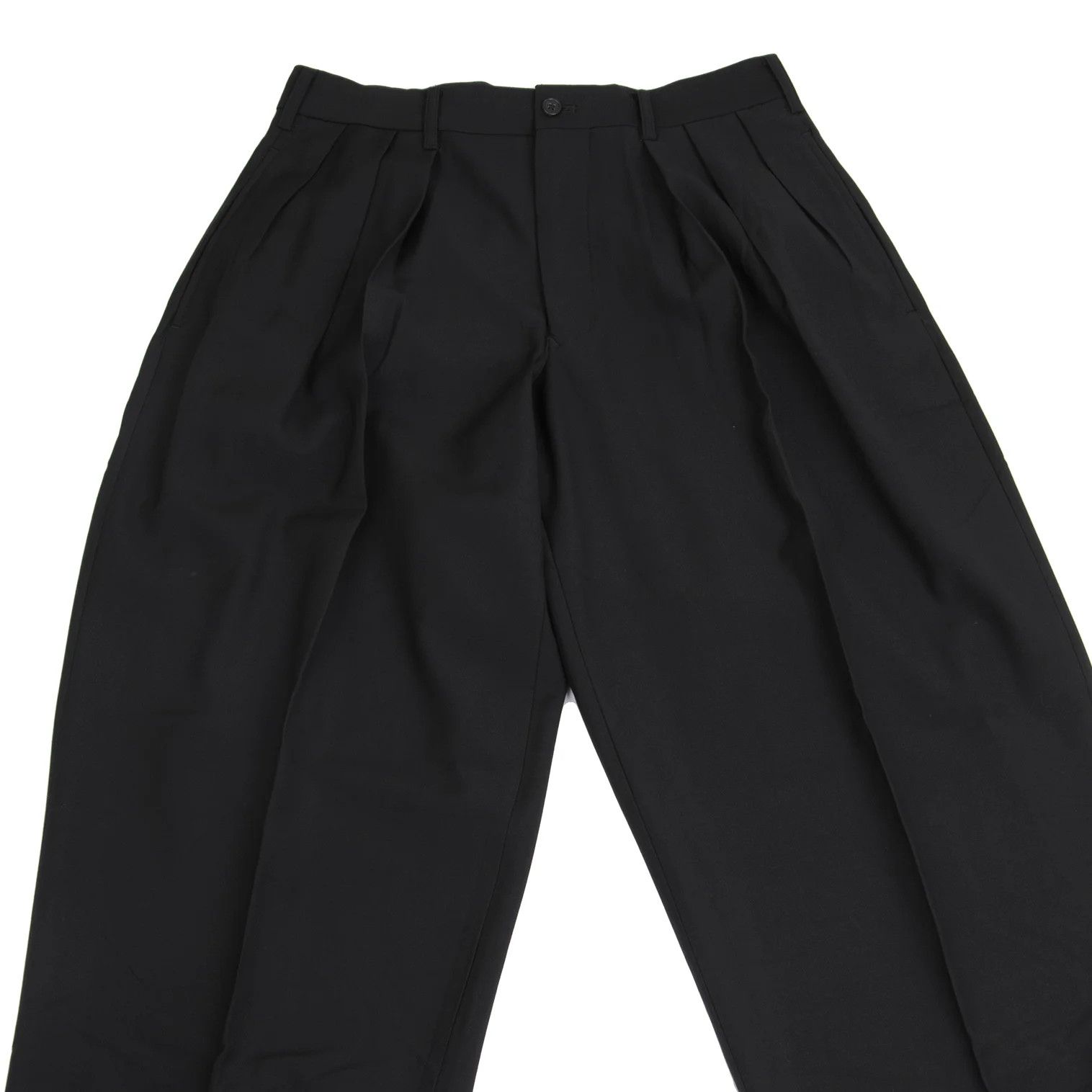 Yohji Yamamoto Yohji Yamamoto Wool Tuck Tapered Pants Size US 34 / EU 50 - 2 Thumbnail