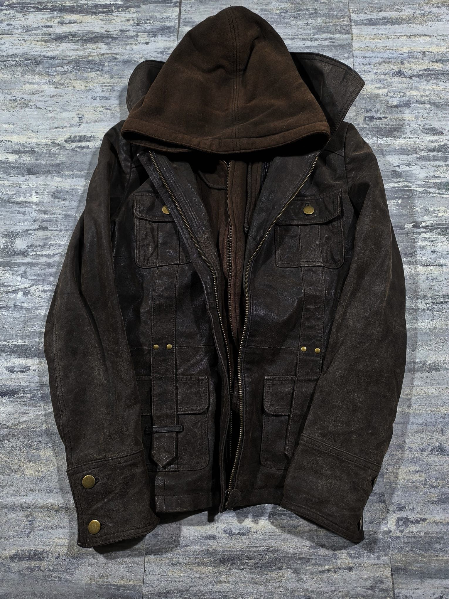 Hysteric Glamour Avantgarde Trashed Leather Jacket Carol Christian Poell Type Size US S / EU 44-46 / 1 - 4 Thumbnail