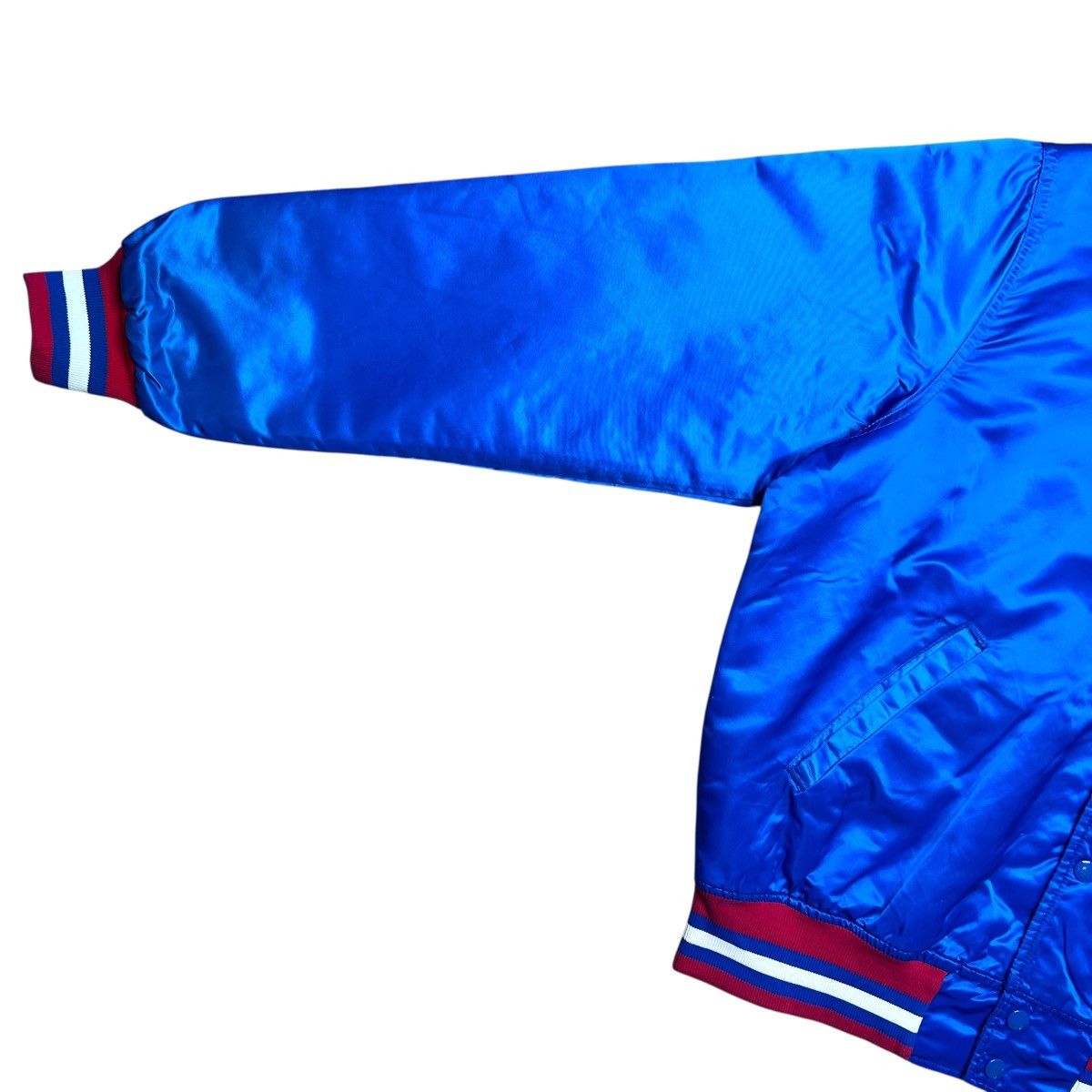 Starter 1990s NHL Winnipeg Jets Starter Spell Out Blue Satin Jacket Size US L / EU 52-54 / 3 - 9 Thumbnail