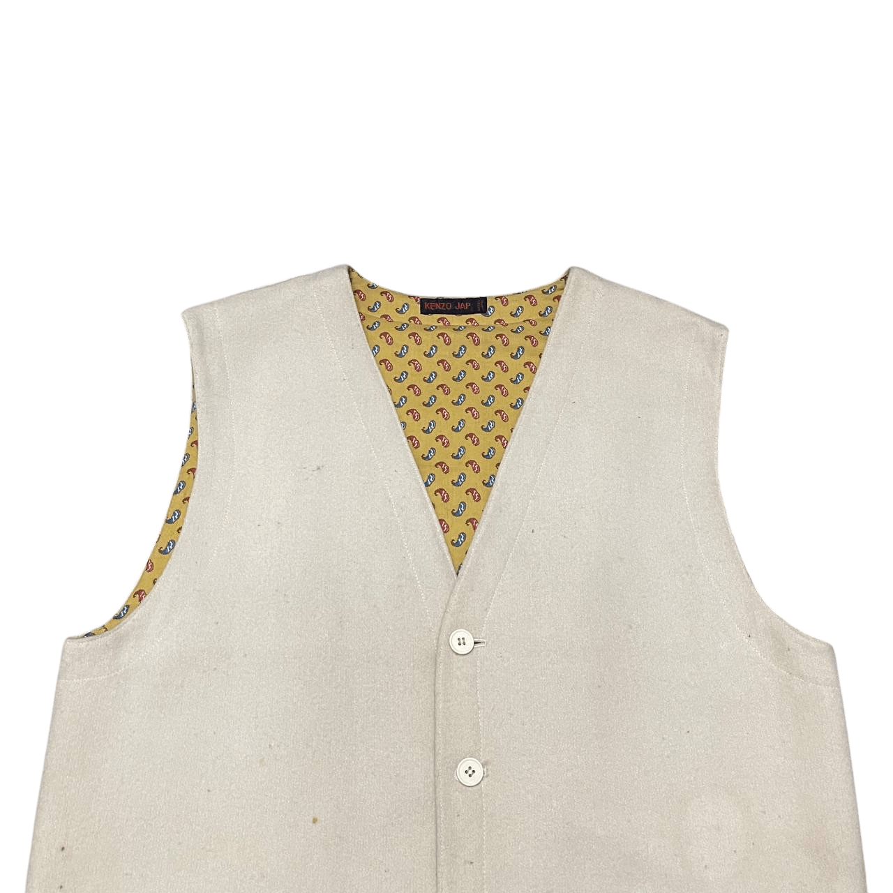 Kenzo Vintage Kenzo Japan Wool Long Vest Size US M / EU 48-50 / 2 - 3 Thumbnail