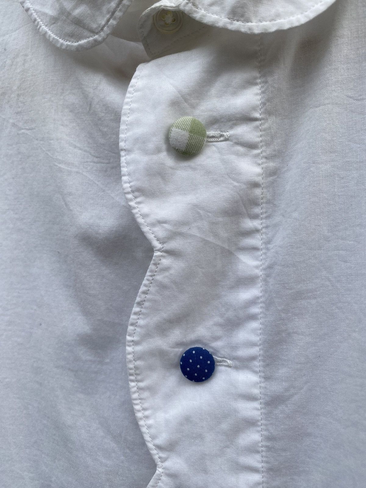 Frapbois Frapbois Half Multicolor Buttons Ups White Shirt Size M / US 6-8 / IT 42-44 - 4 Thumbnail