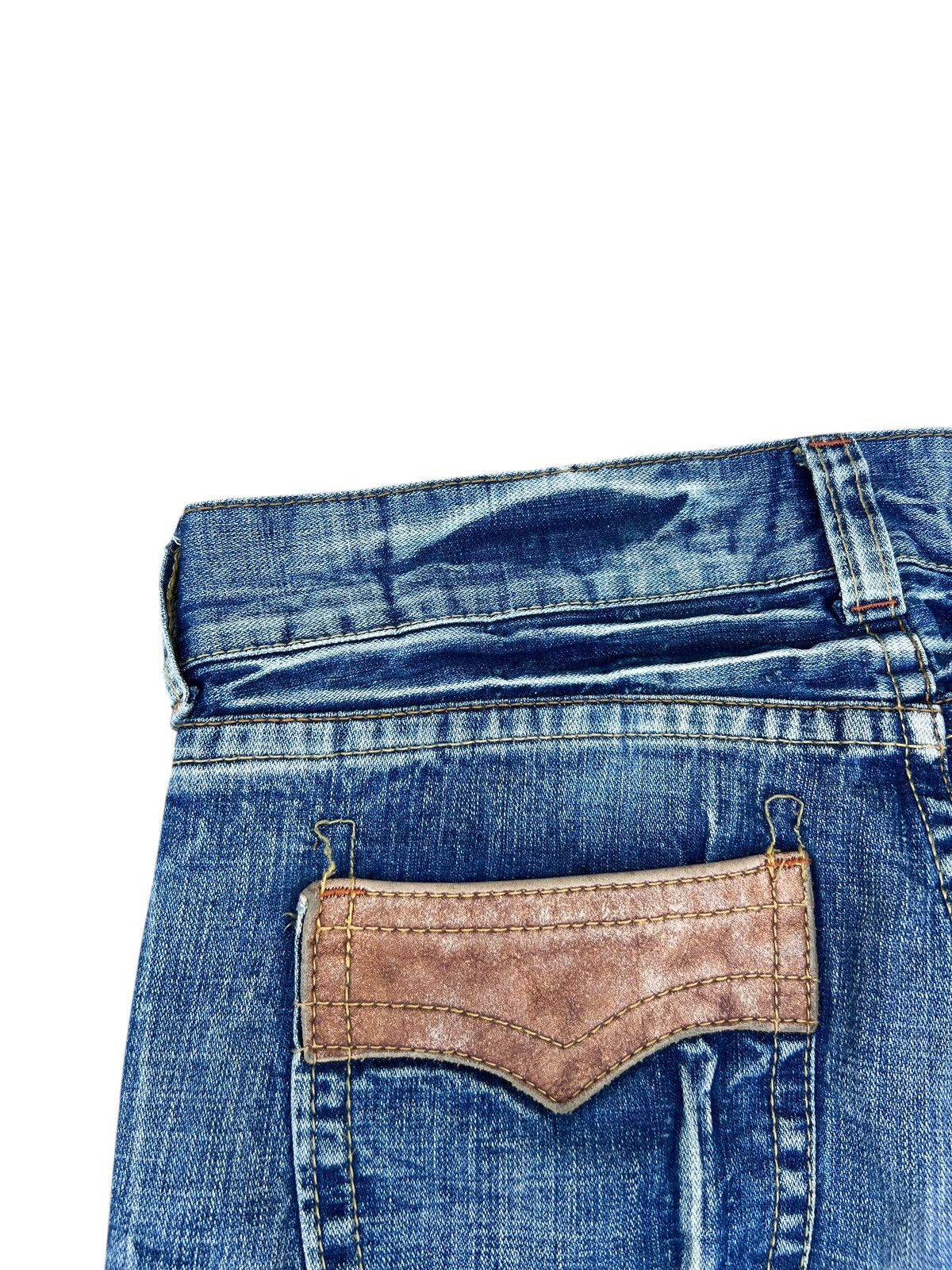 If Six Was Nine Vintage Unknown Brand Mud Denim Wide Leg Jeans Bootcut Flare Size US 31 - 14 Thumbnail