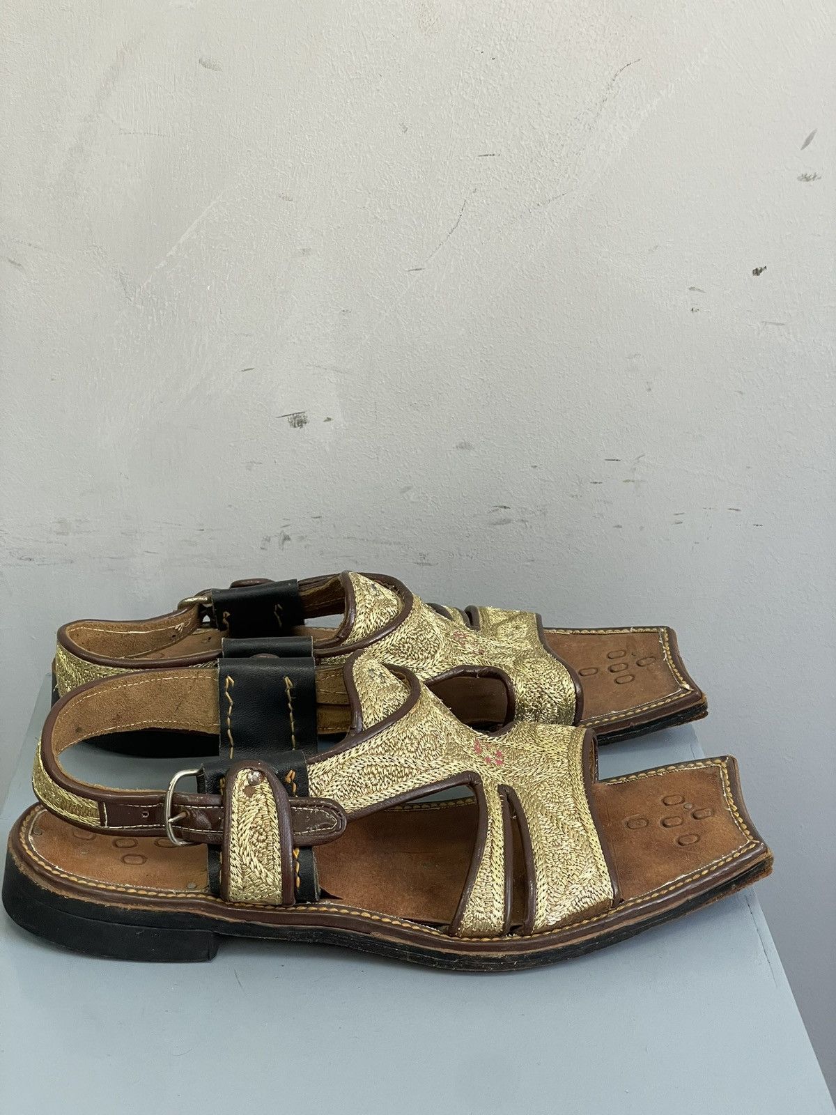 Other Rare A.S. 98 style leather hand made sandals avant garde y2k Size US 8 / EU 41 - 4 Thumbnail