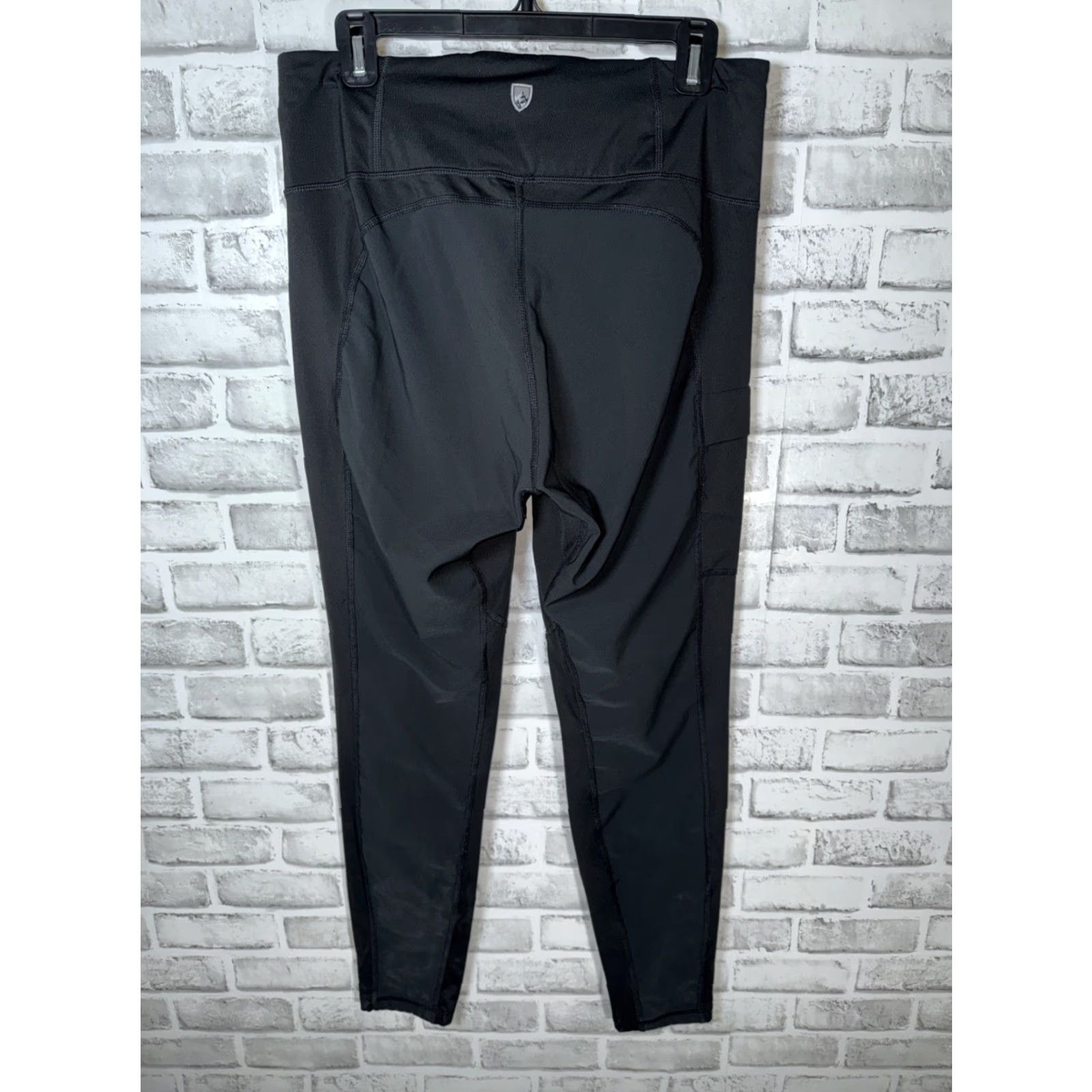 Vintage Kuhl Pants Black Yoga Style Leggings Womens L Regular Jogger Straight Pocket Breathable Lightweight Size 36" / US 14 / IT 50 - 7 Thumbnail