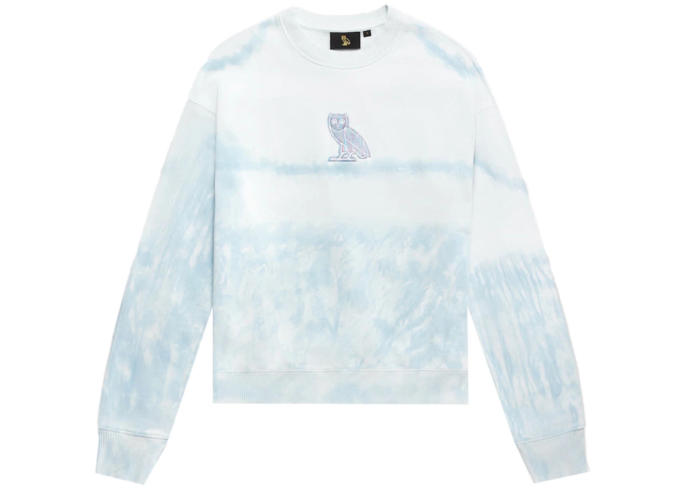 Drake OVO Women's Tie-Dye Owl Crewneck Sky Blue Size M / US 6-8 / IT 42-44 - 1 Thumbnail