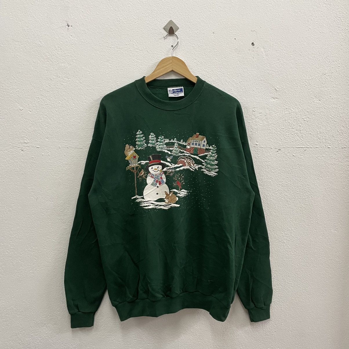 Vintage 🔥Vintage 90s Endless Design Art Of Christmas Sweatshirts Size US M / EU 48-50 / 2 - 1 Thumbnail