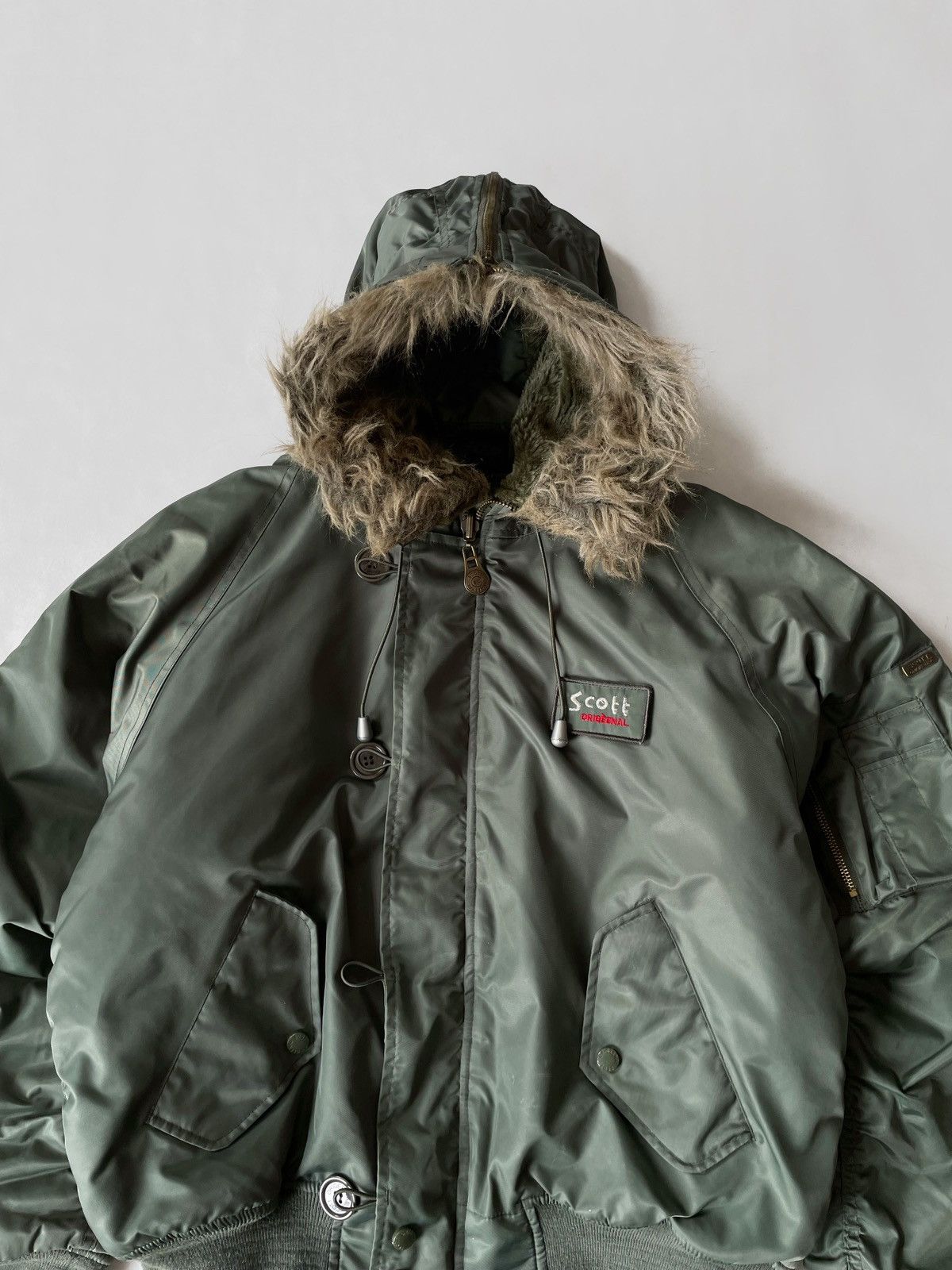 Vintage Vintage Scott fly bomber jacket Y2K Japanese style Size M / US 6-8 / IT 42-44 - 9 Thumbnail