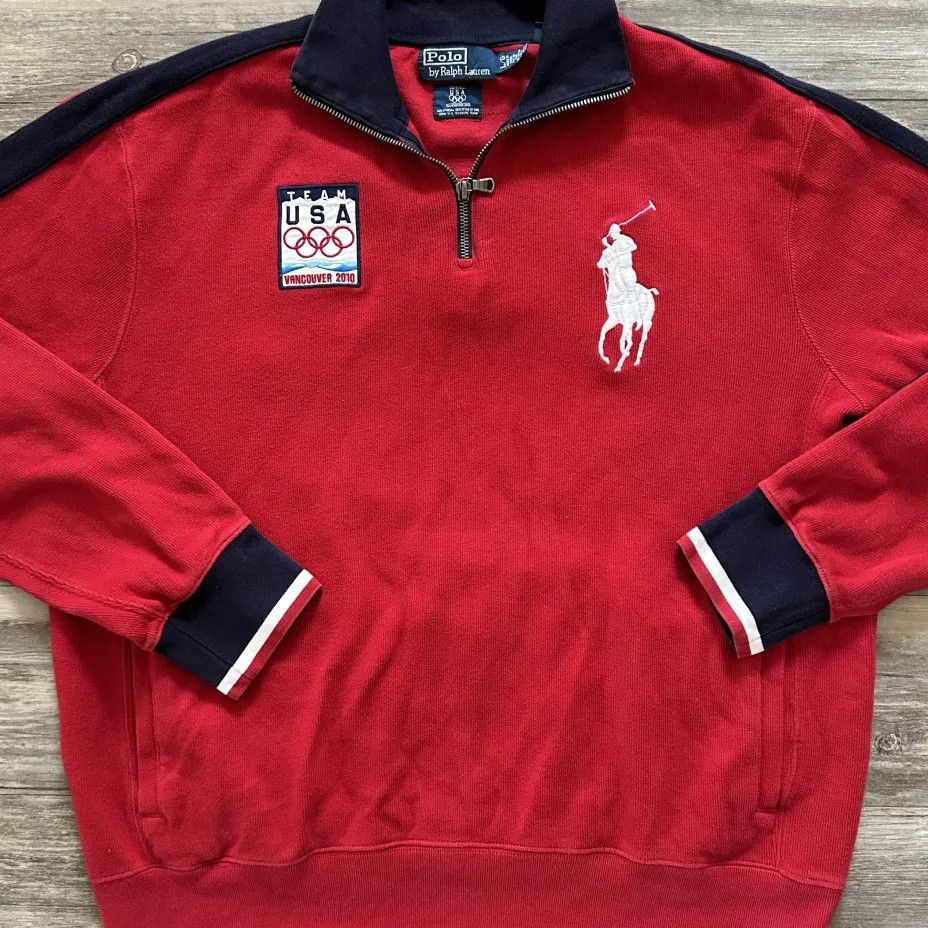 Polo Ralph Lauren Vintage Polo Ralph Lauren Team USA Winter Olympics Sweater Size US L / EU 52-54 / 3 - 2 Thumbnail