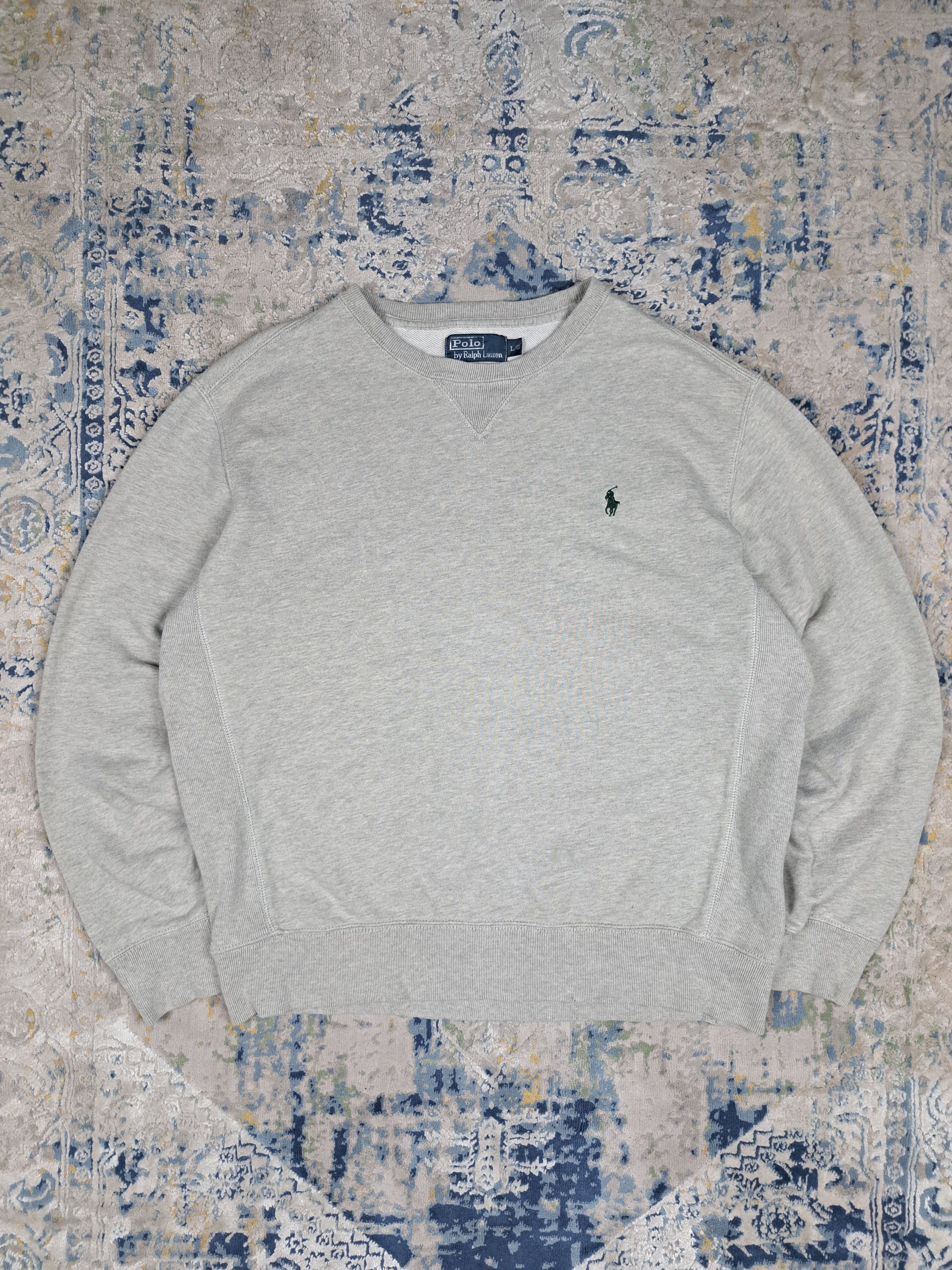 Polo Ralph Lauren Ralph Lauren Basic Crewneck Sweatshirt Green Horse y2k Size US L / EU 52-54 / 3 - 1 Thumbnail