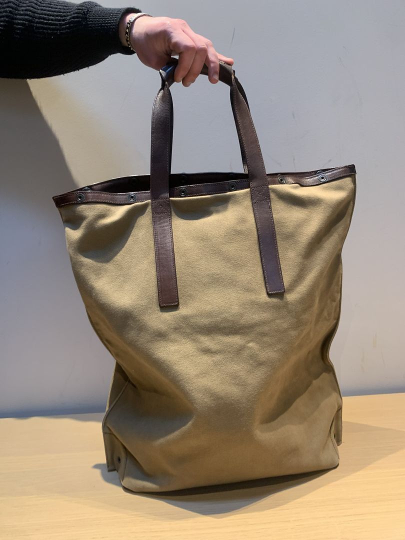 Burberry Vintage Burberry Canvas & Leather Tote Bag - Tan/Beige Size ONE SIZE - 2 Thumbnail