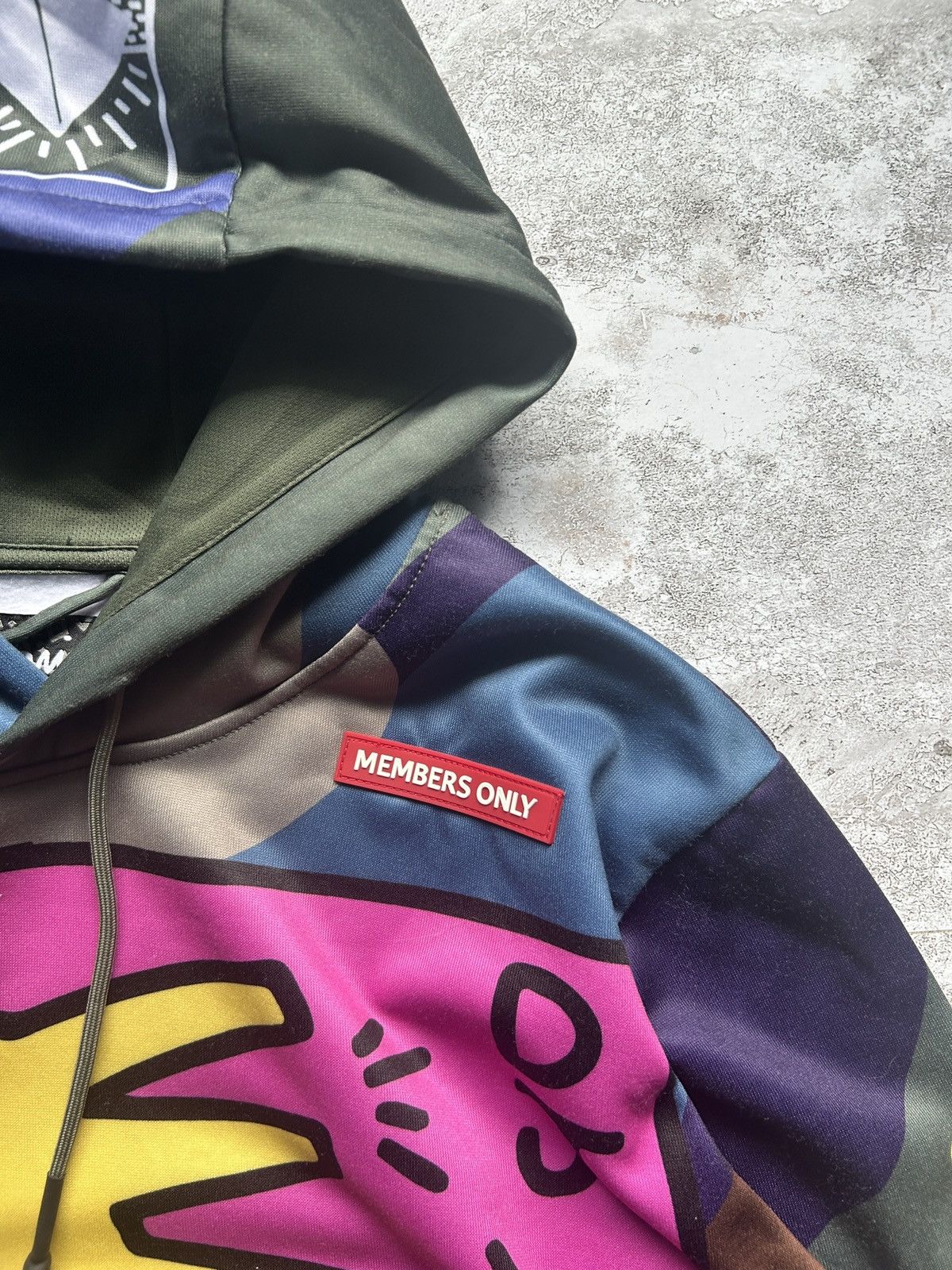 Keith Haring × Members Only K Haring Hoodie Men Large DJ Collab Spell Out Members Only Size US M / EU 48-50 / 2 - 3 Thumbnail