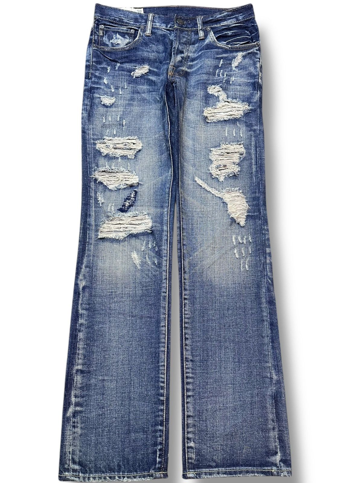 Abercrombie & Fitch Vintage Abercrombie&Fitch Horton Straight Ripped Denim Size US 30 / EU 46 - 1 Thumbnail