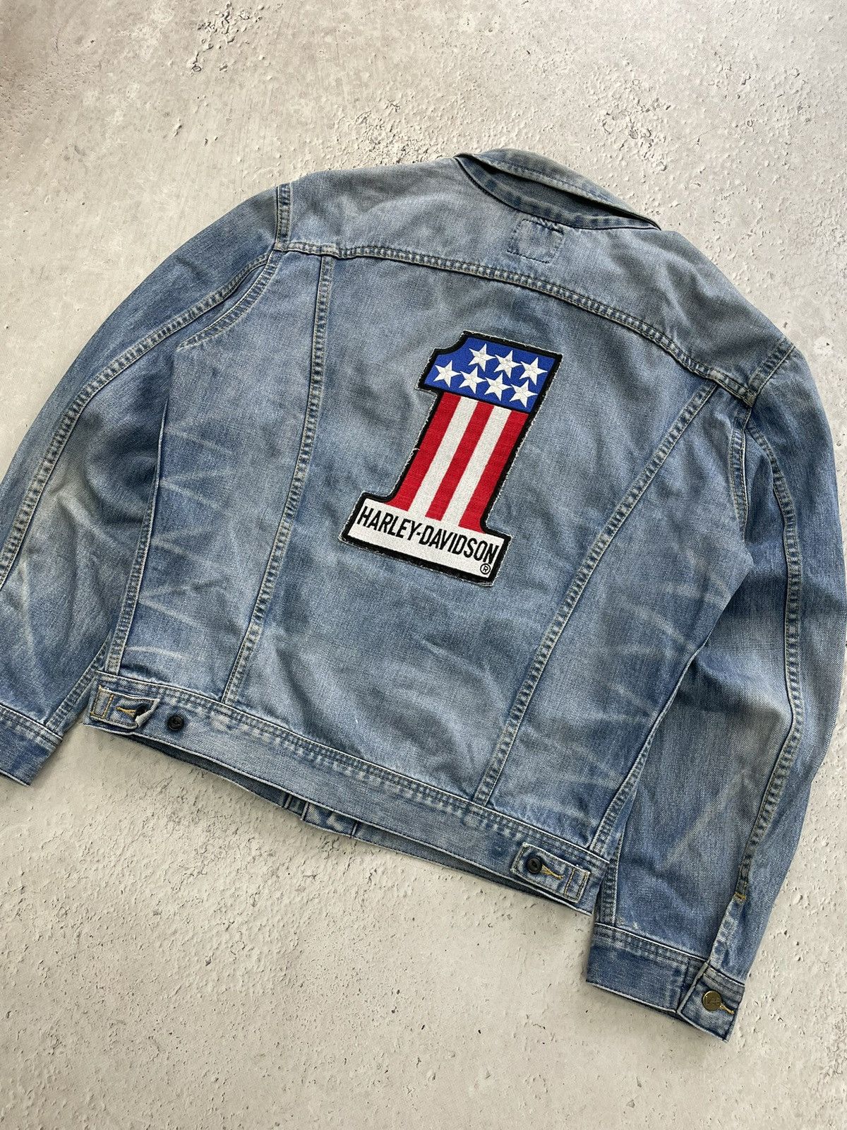 Lee Vintage Lee x harley davidson storm Rider denim jacket y2k Size US XL / EU 56 / 4 - 9 Thumbnail
