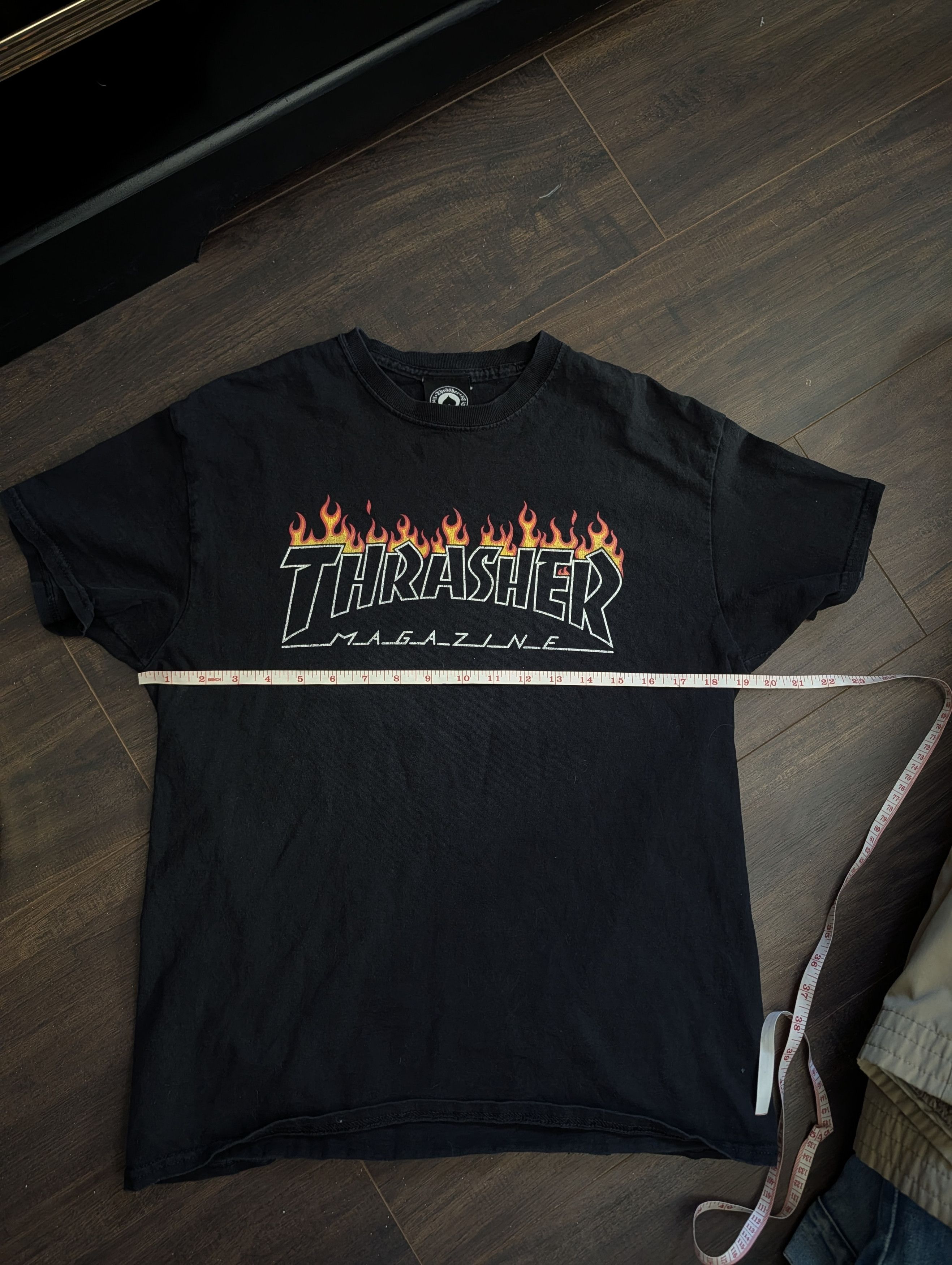 Thrasher Official logo print graphic black t-shirt medium Size US M / EU 48-50 / 2 - 9 Thumbnail