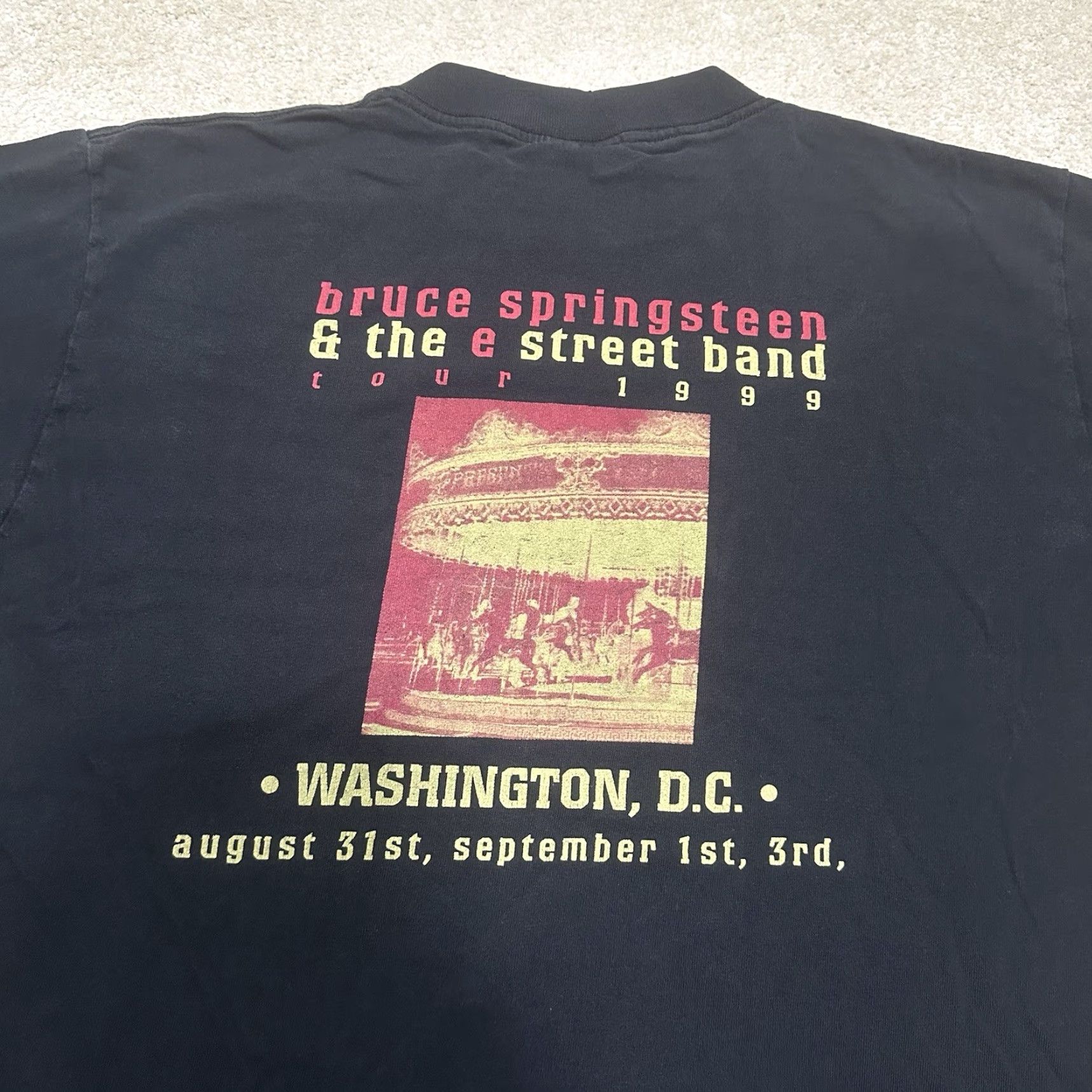 Vintage VINTAGE Bruce Springsteen T Shirt Men Large Black 90s Single Stitch Size US L / EU 52-54 / 3 - 5 Thumbnail