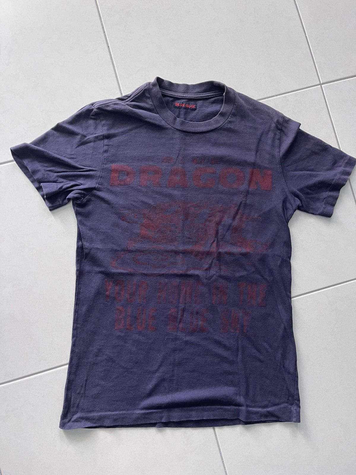 Blue Blue Japan VINTAGE BLUE BLUE DRAGON TEE VERY RARE Size US S / EU 44-46 / 1 - 1 Thumbnail